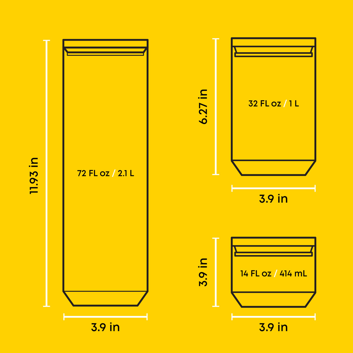 Holden 7-Piece Stackable Glass Storage Canister Set with Wood Lids (Set of 7)